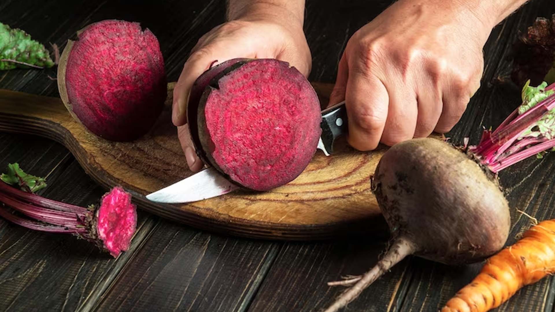 Chopping Beetroot