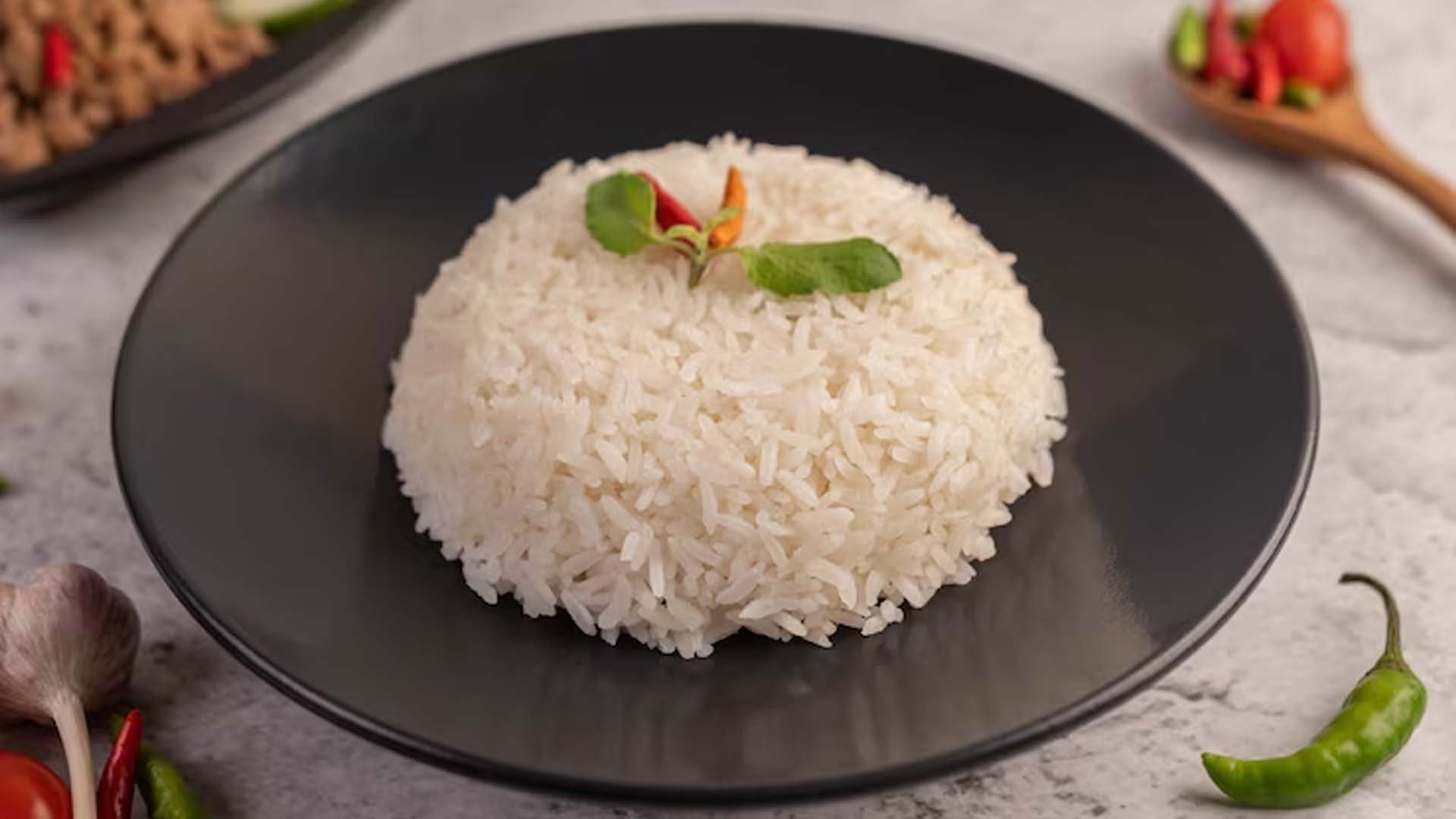 Cooked Rice on plate