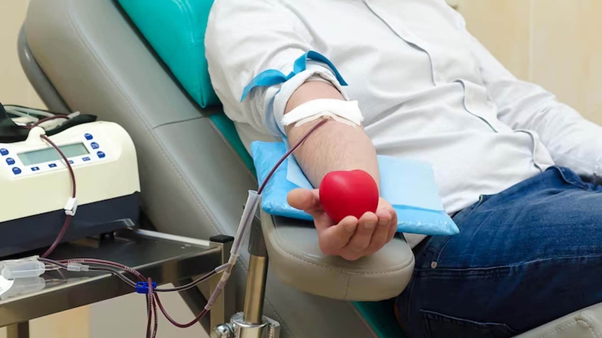 Man donating Blood