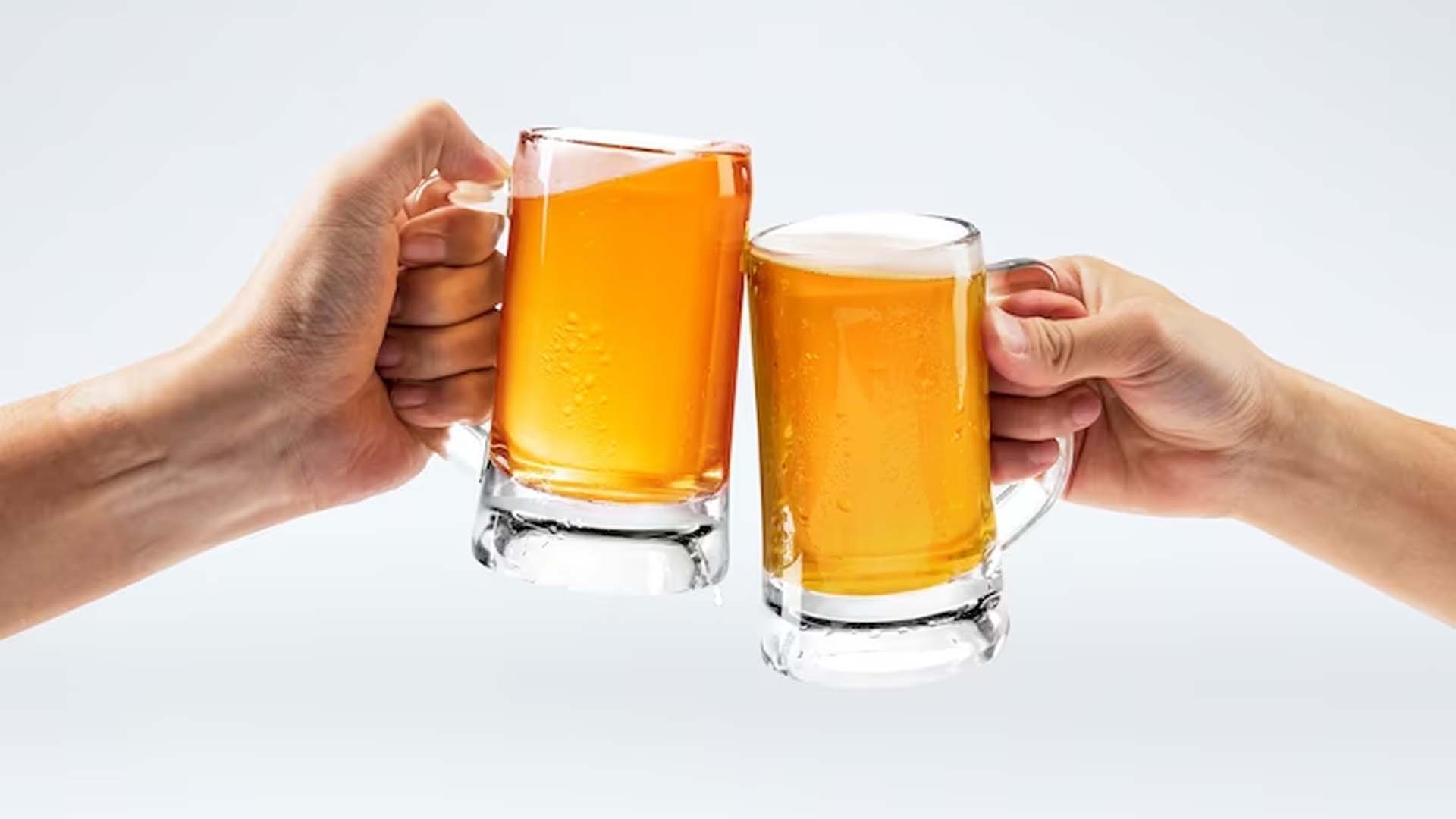 Cheering Beer glasses
