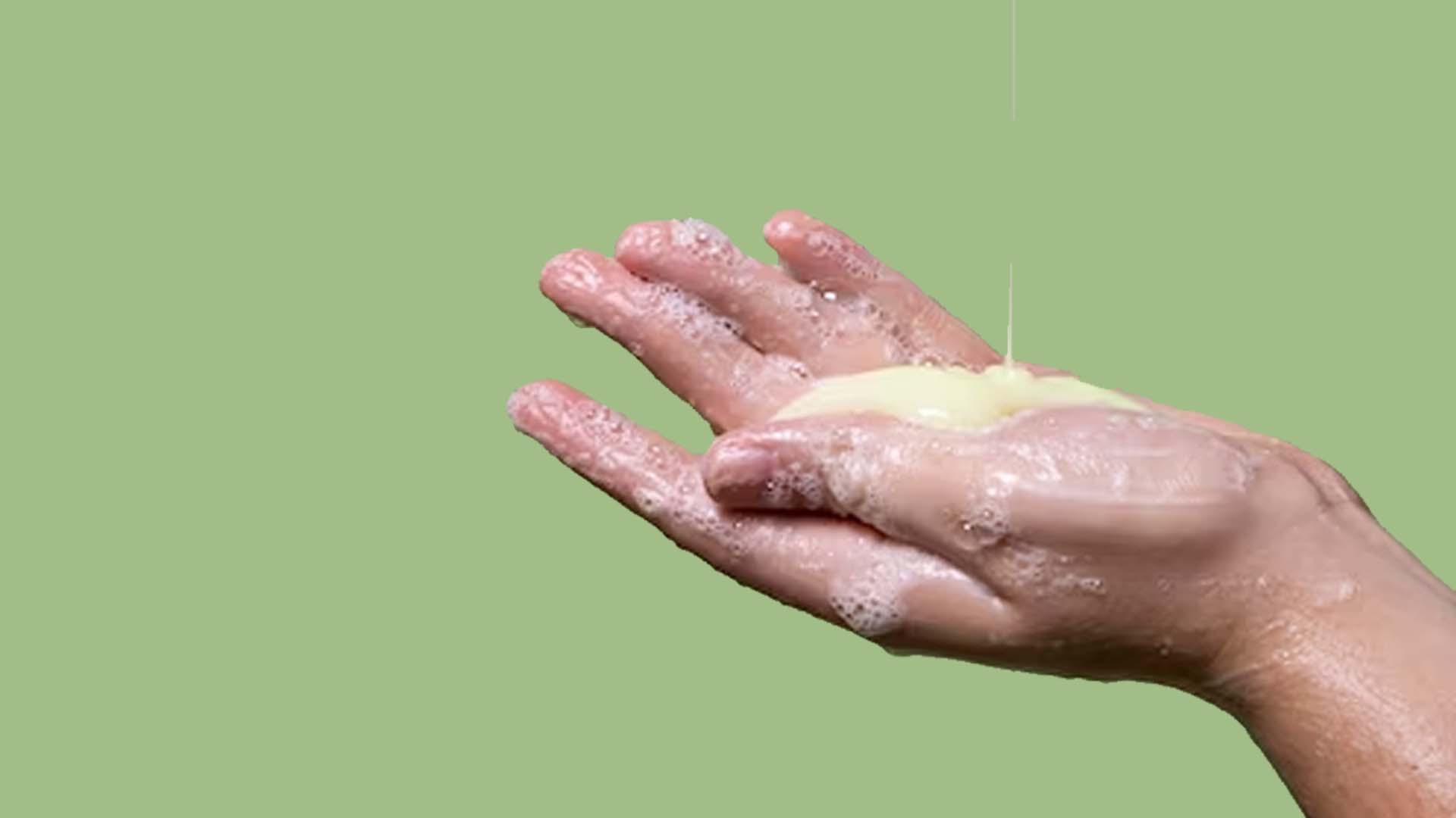 Shampoo in hand