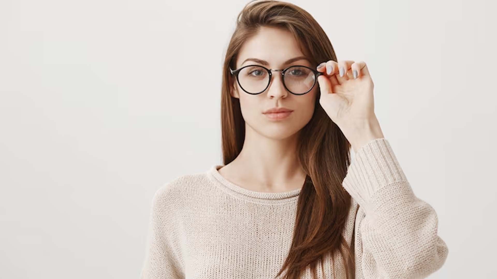 Women showing Specs or Eyeglasses