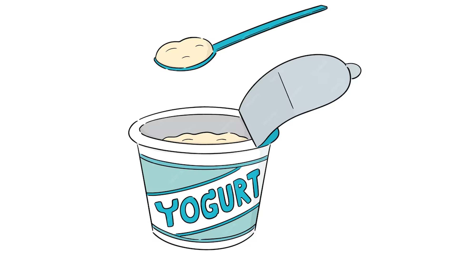 Cartoon Yogurt Cup