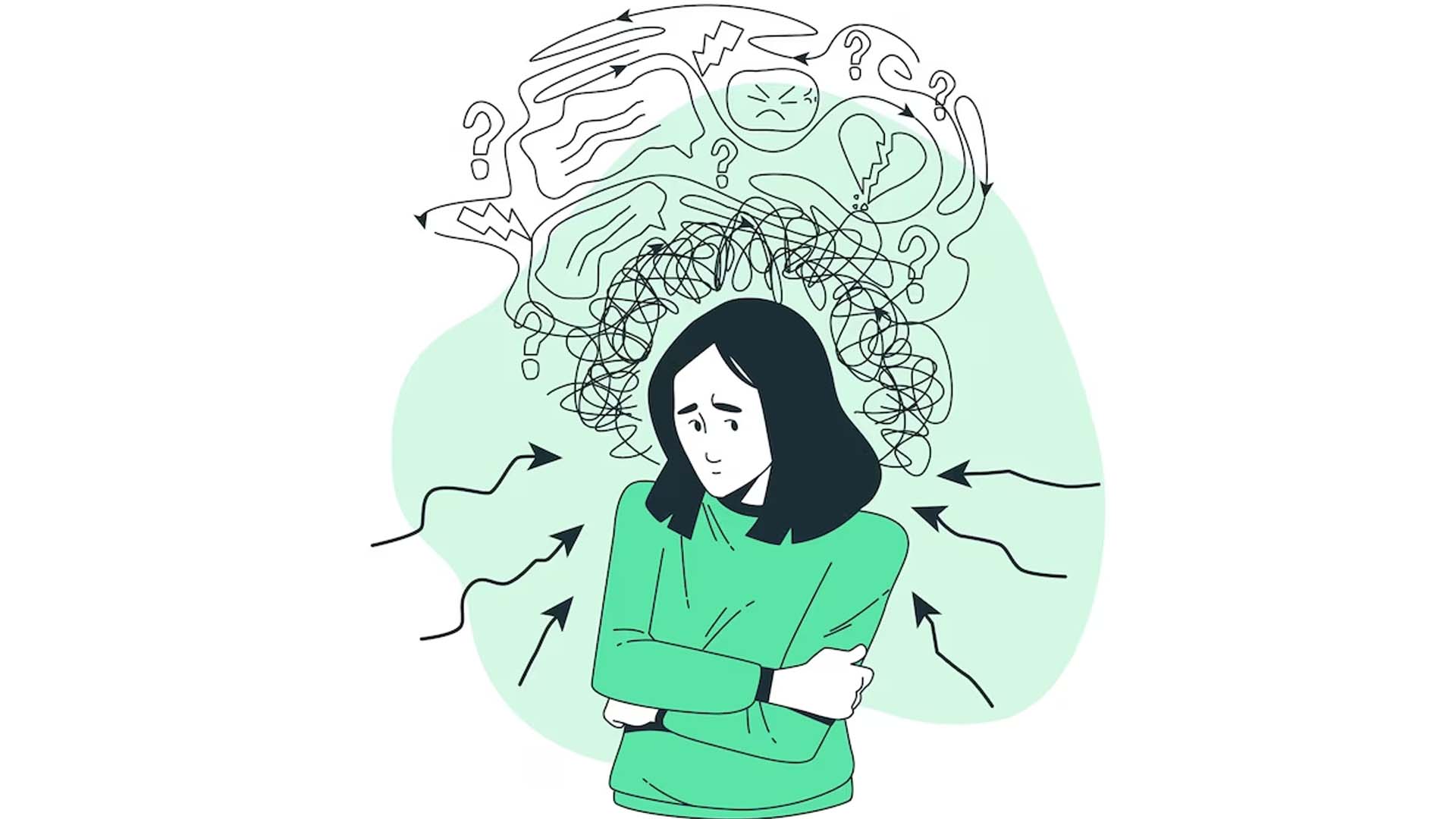 Women Suffering with Anxiety Disorder