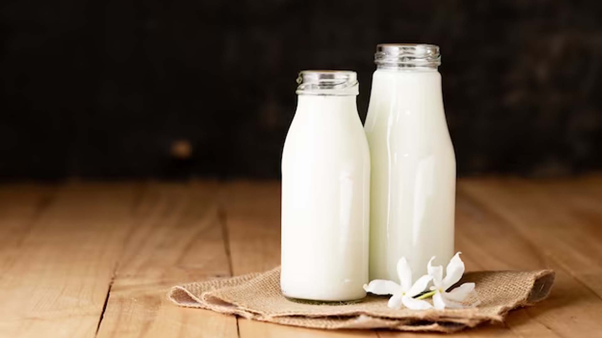Milk bottles