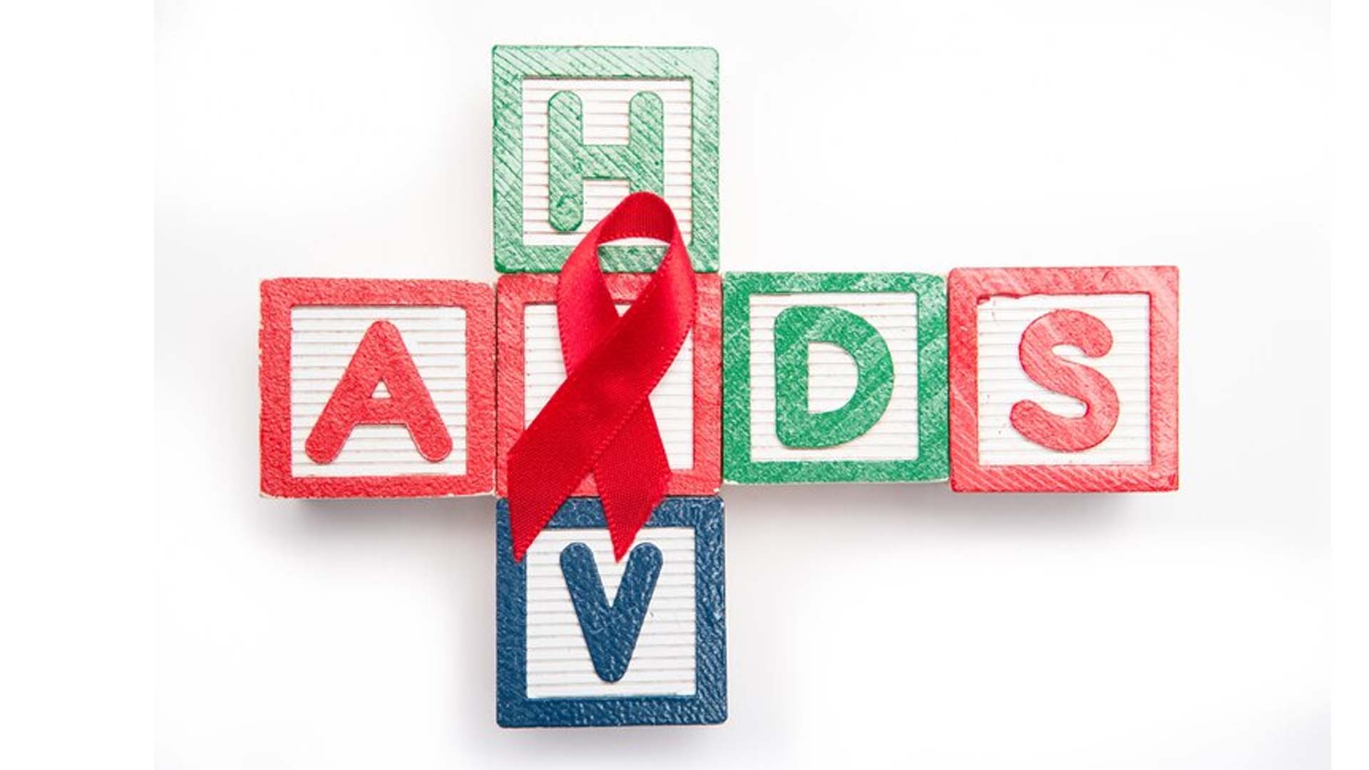 HIV Aids Written on blocks