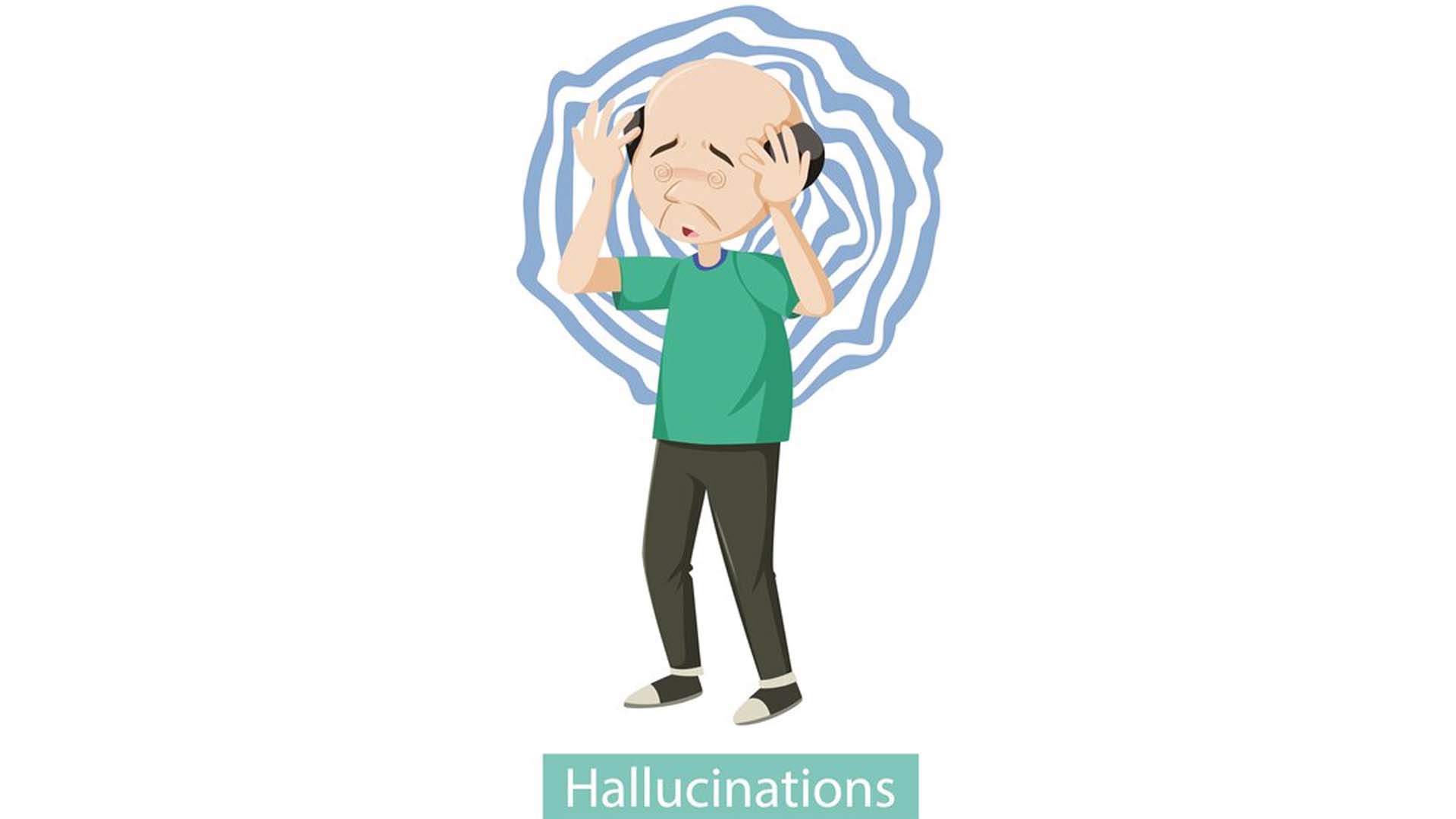 Man Suffering Hallucinations