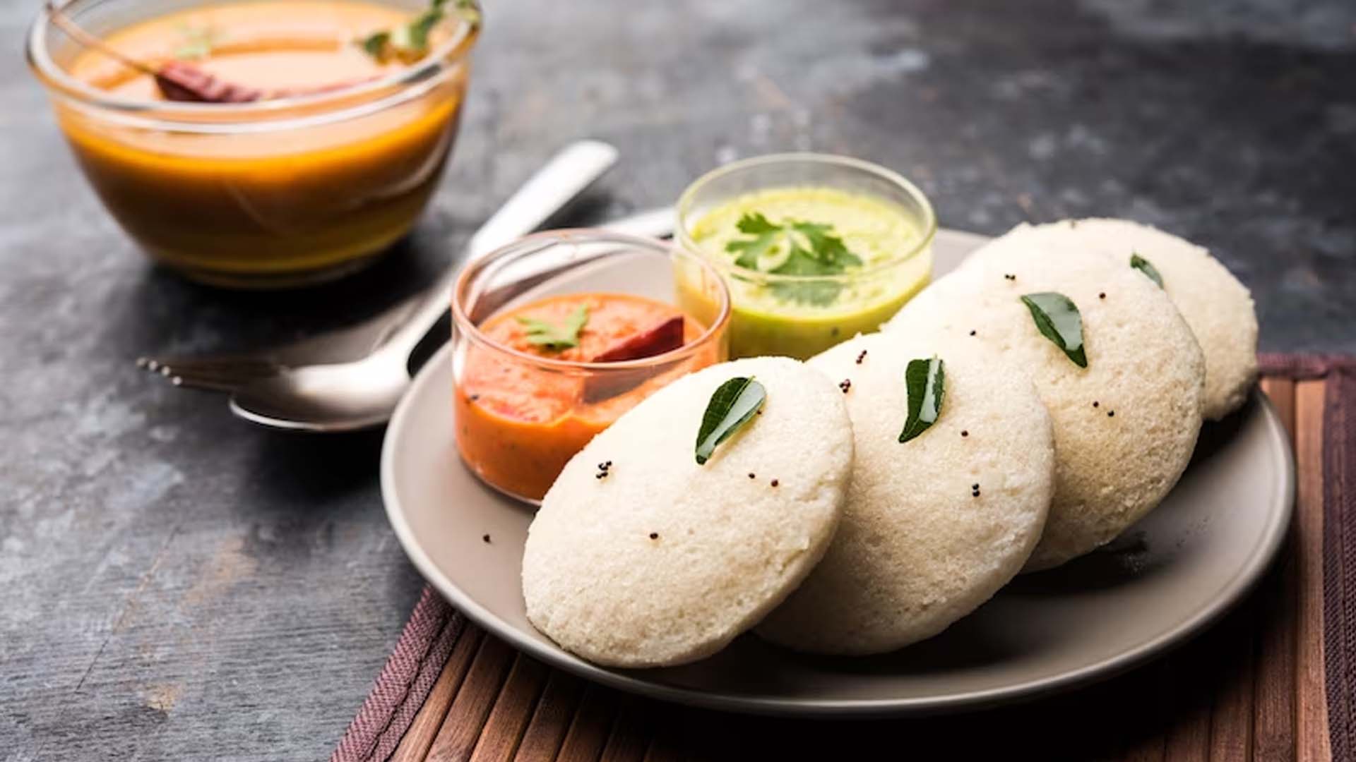 South Indian steamed rice cake