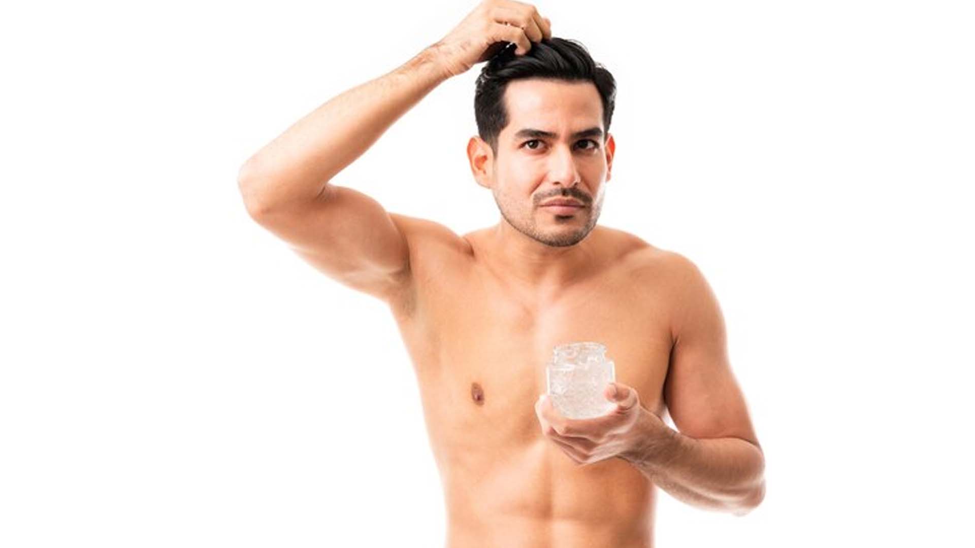 man using Hair Gel