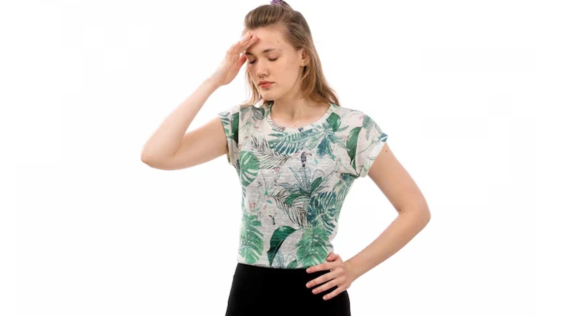 Standing Women Holding Head