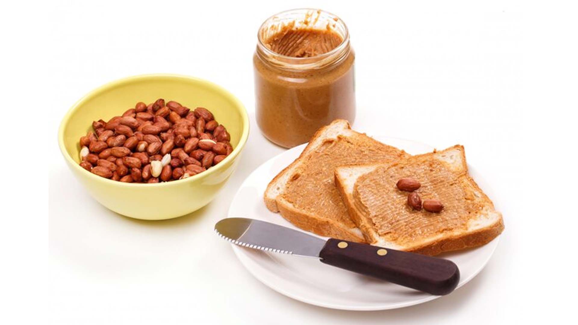 Peanut Butter applied on Bread