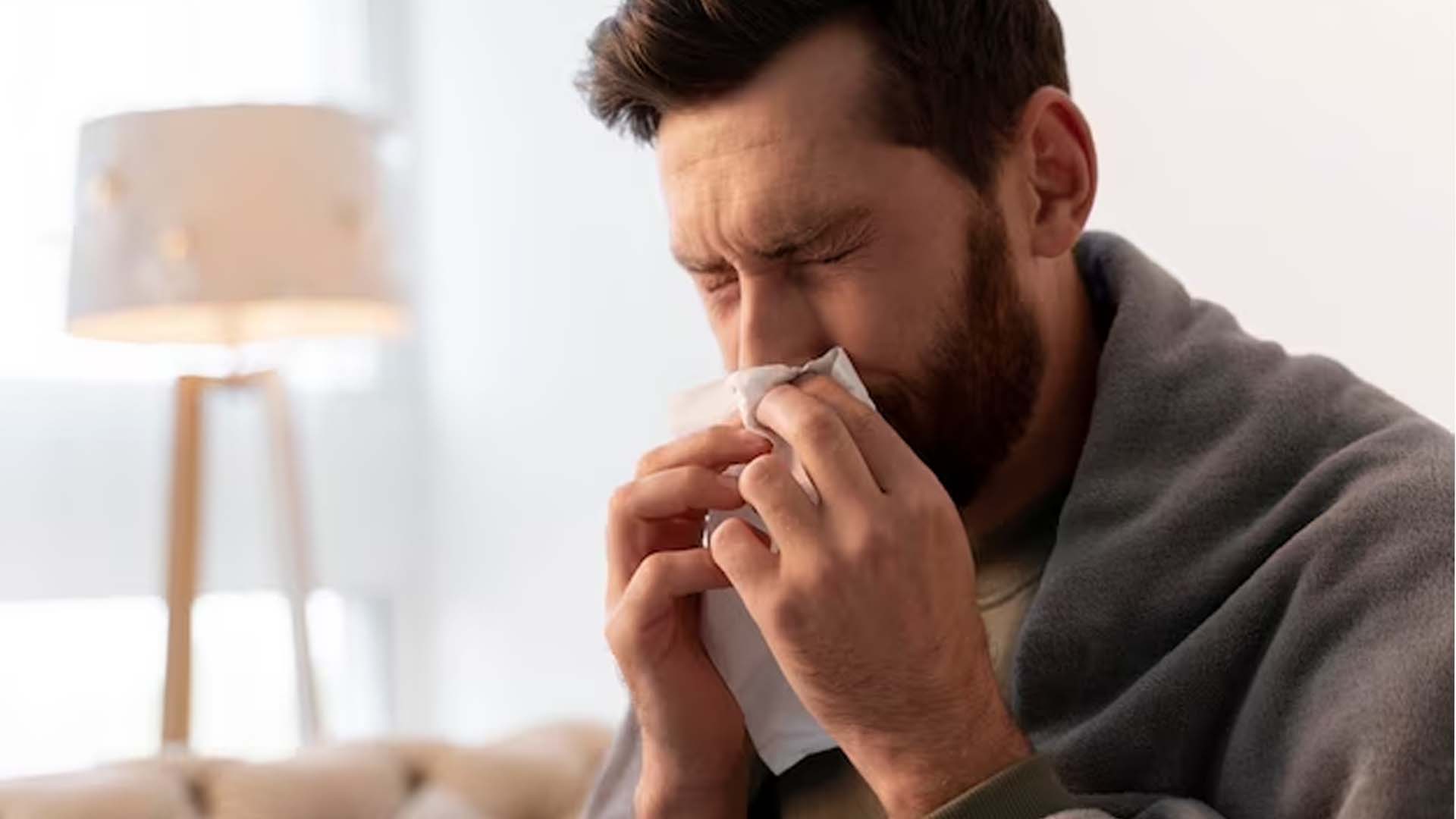 Man suffering with Cold
