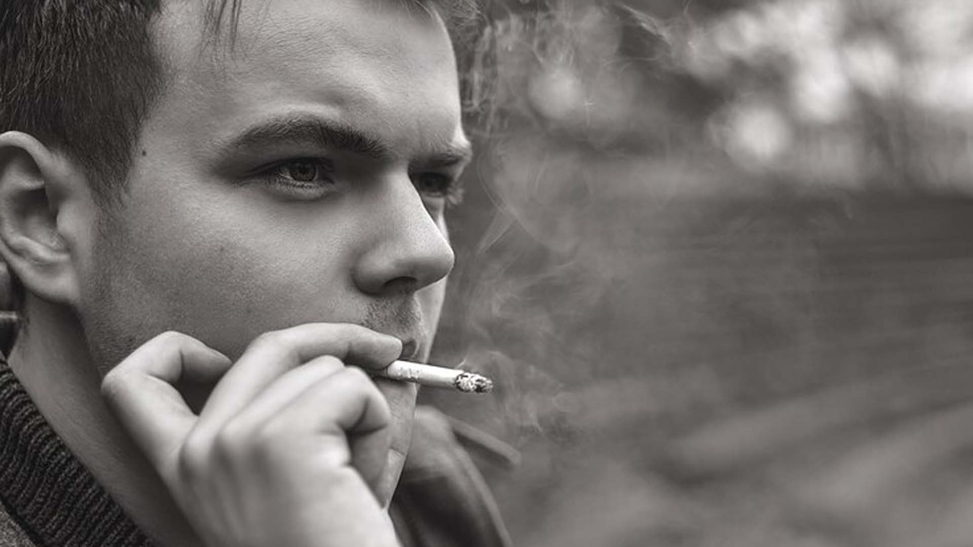 Man Smoking Cigar
