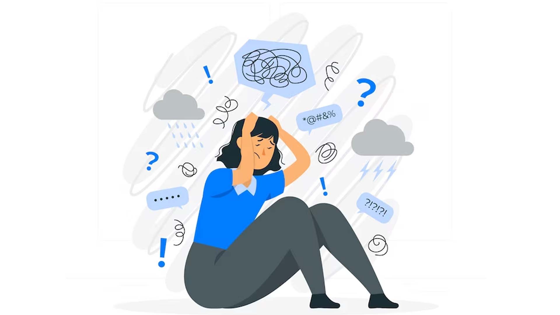 Anxiety Women sitting