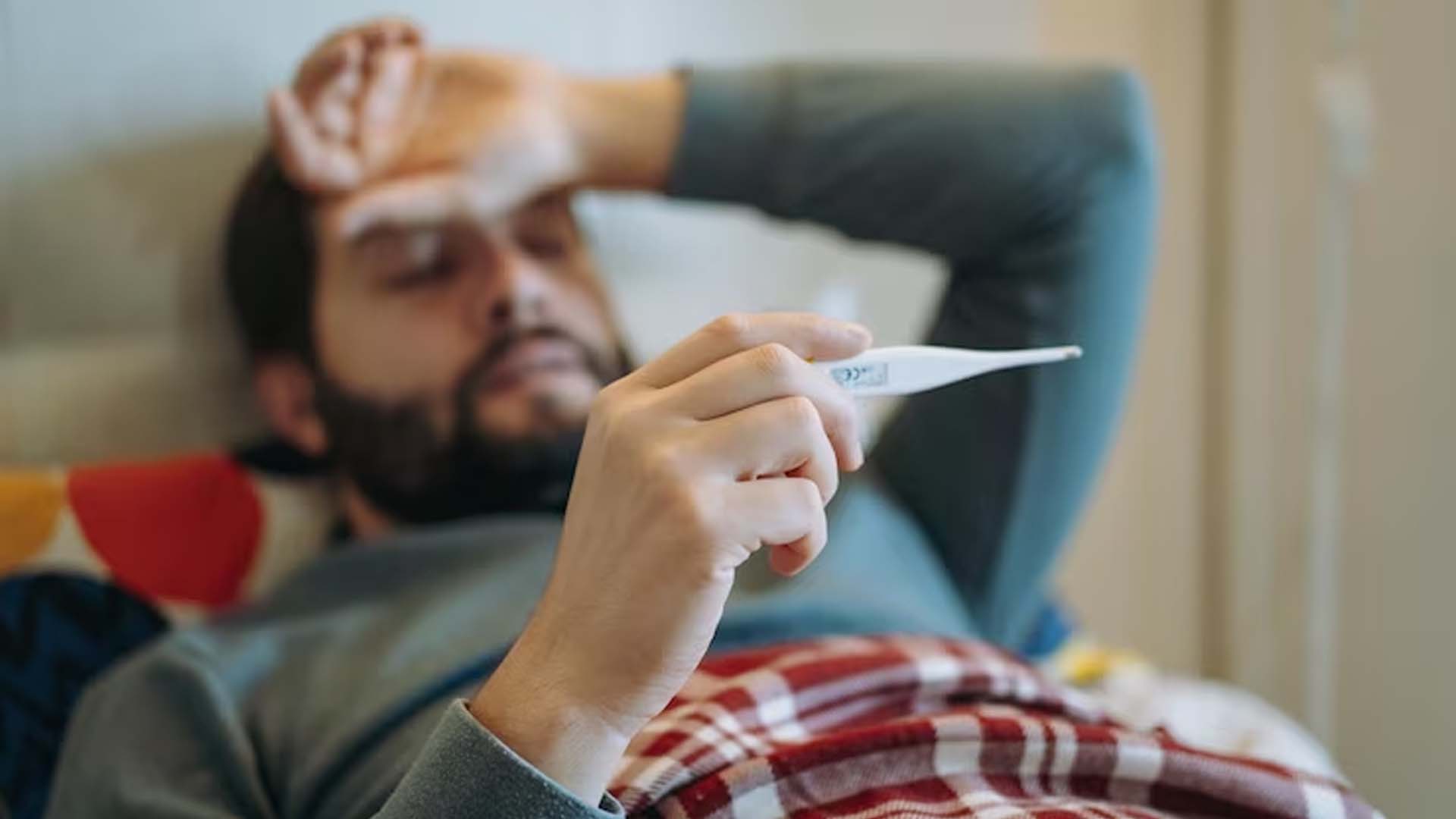 Man Checking Temperature