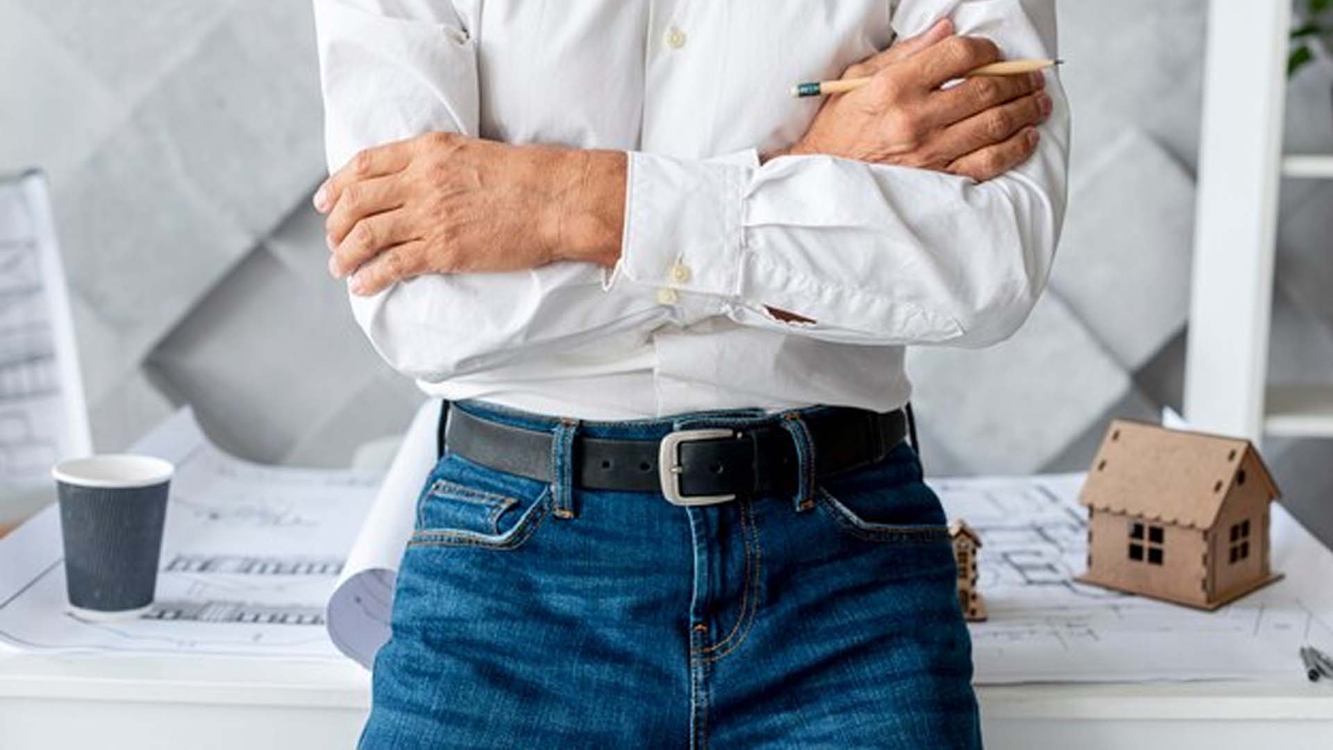 Man Wearing Belt