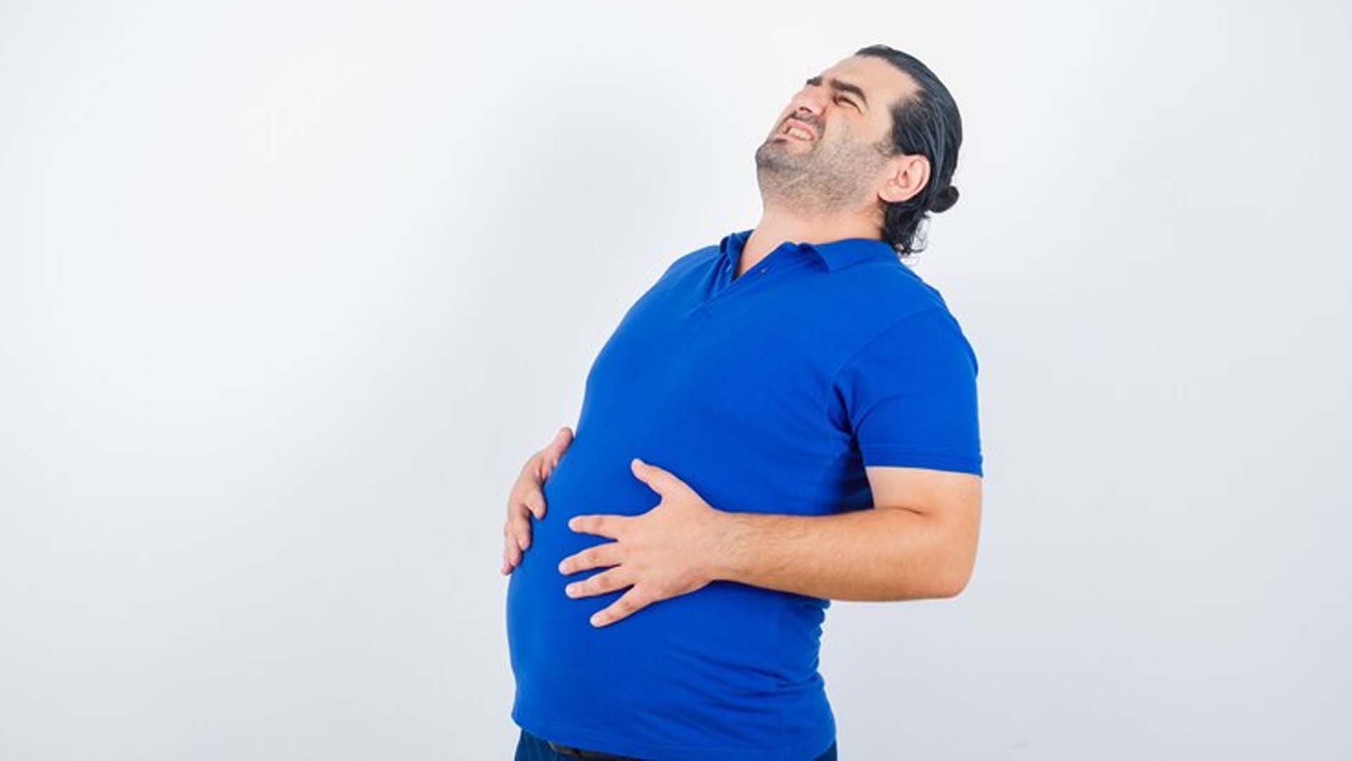 Man suffering from Bloating