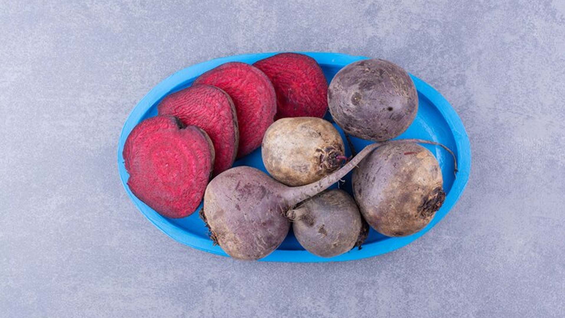 Beetroot and Beetroot slices on Plate
