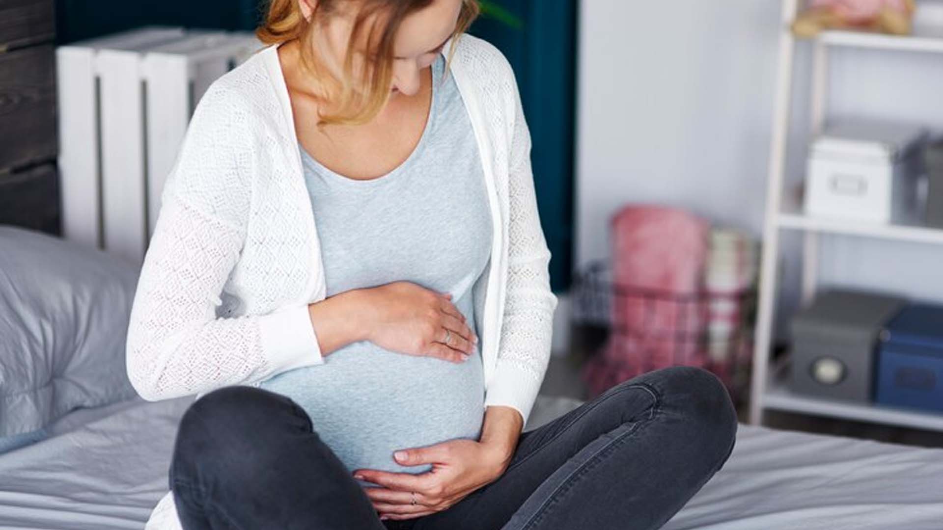 Pregnancy Women Holding Belly