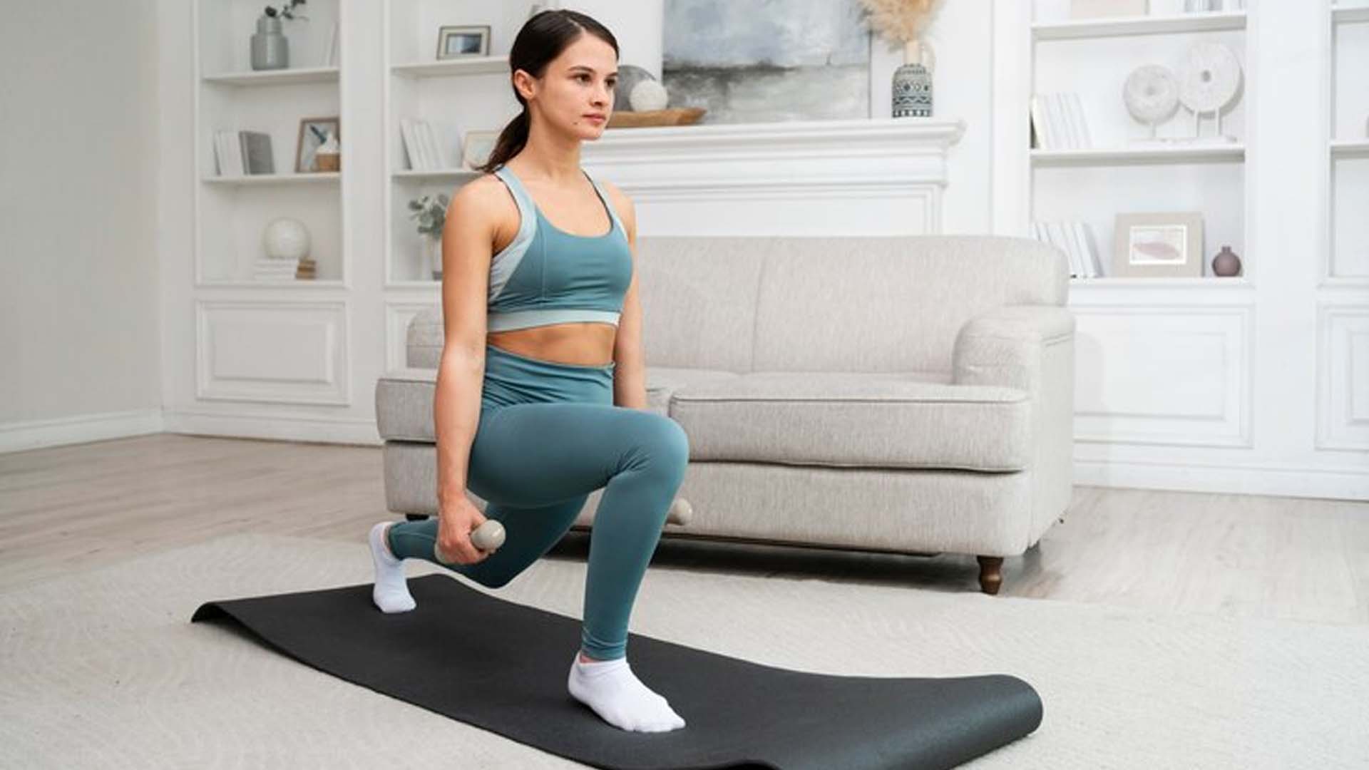 Women Exercising at home