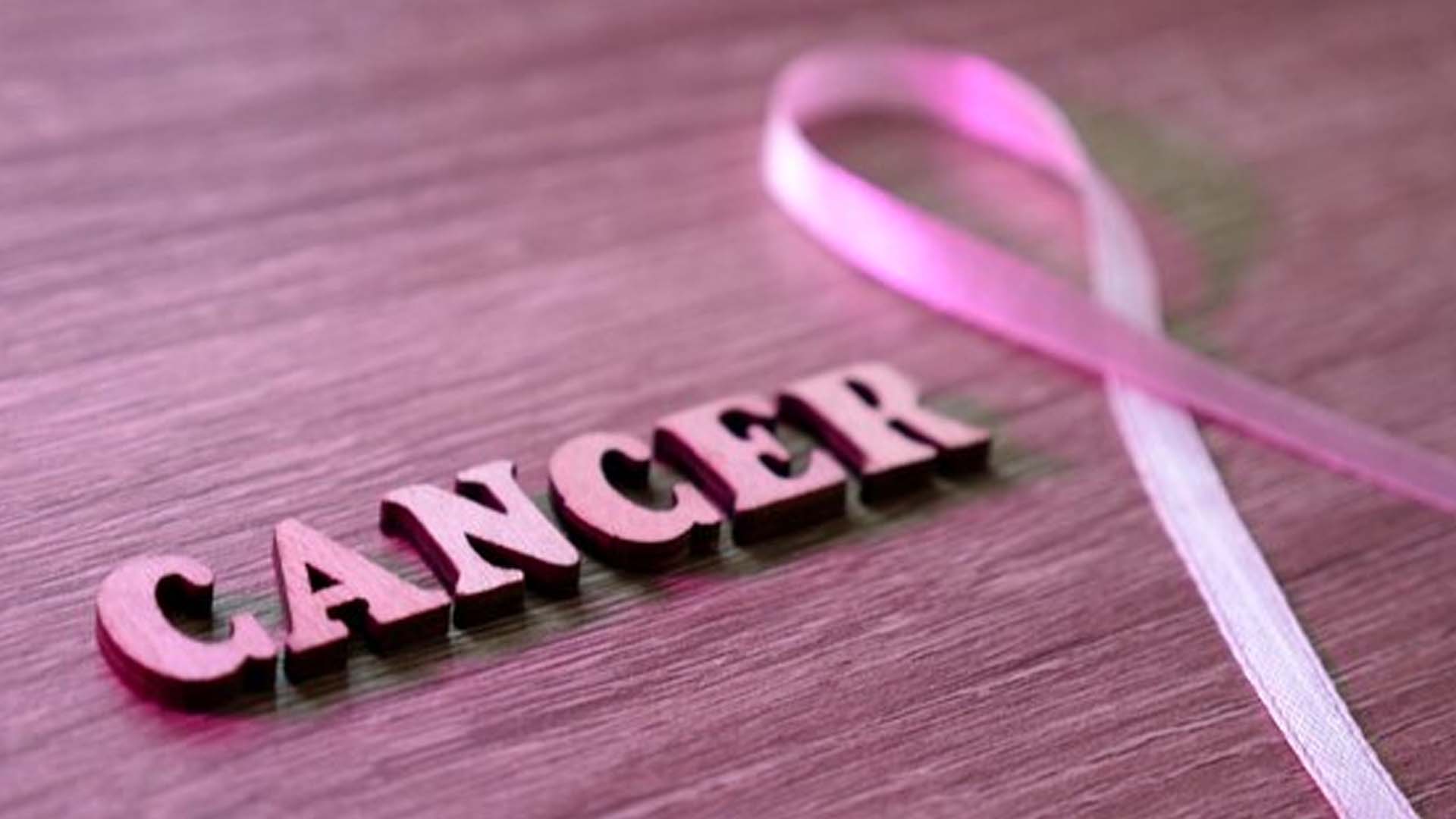 Cancer with ribbon