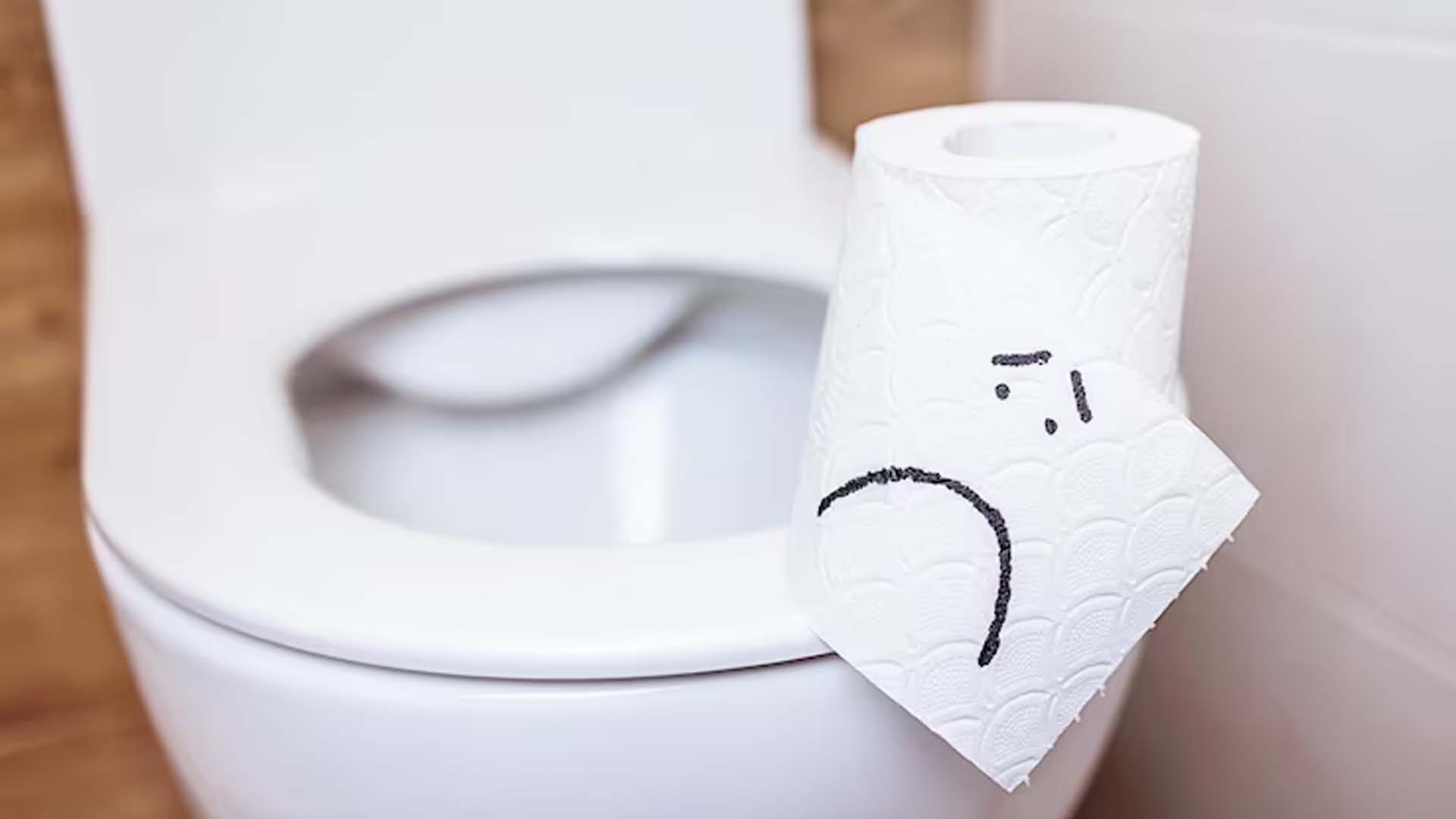 unhappy toilet paper