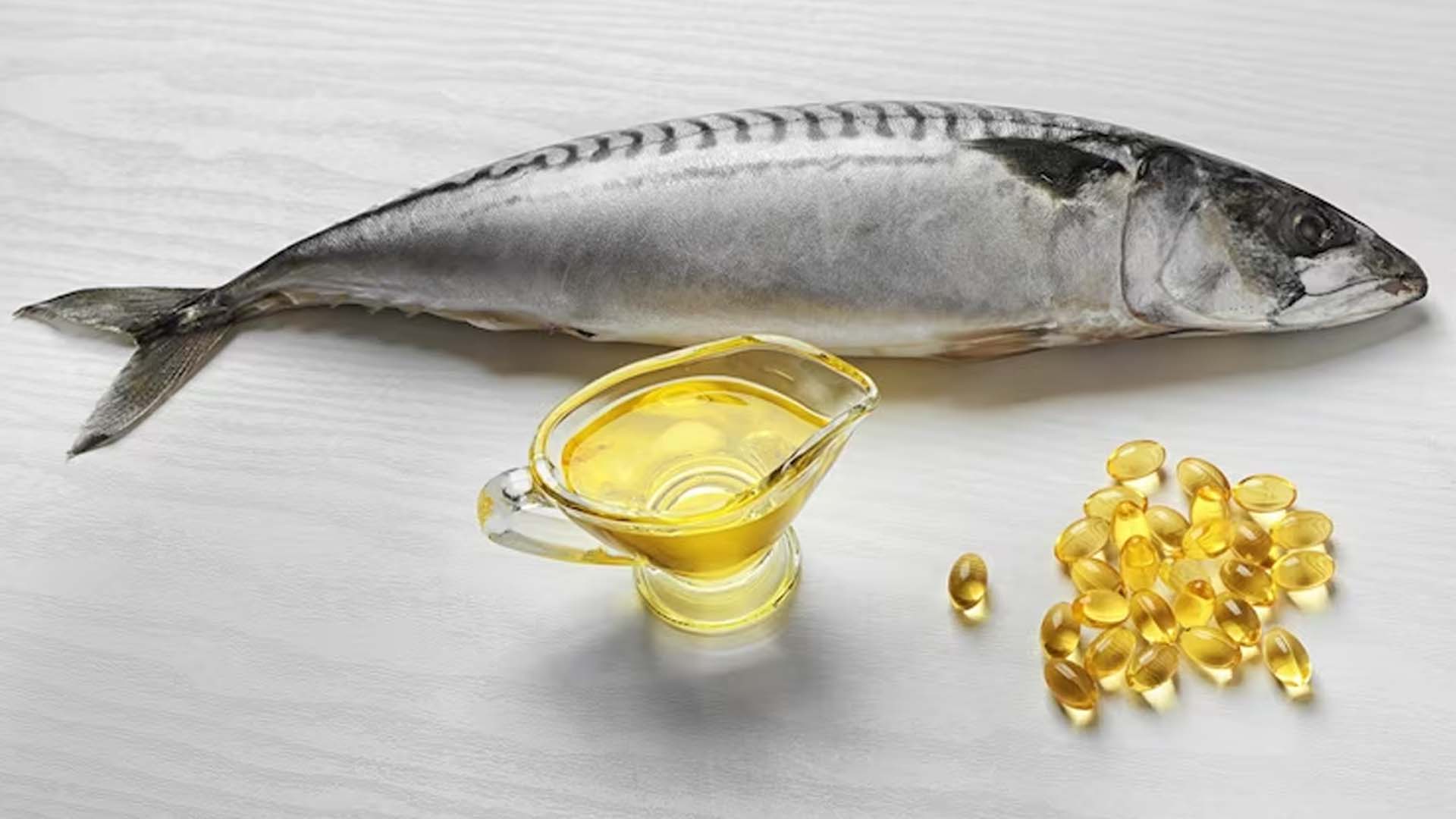 Fish Oil and capsules