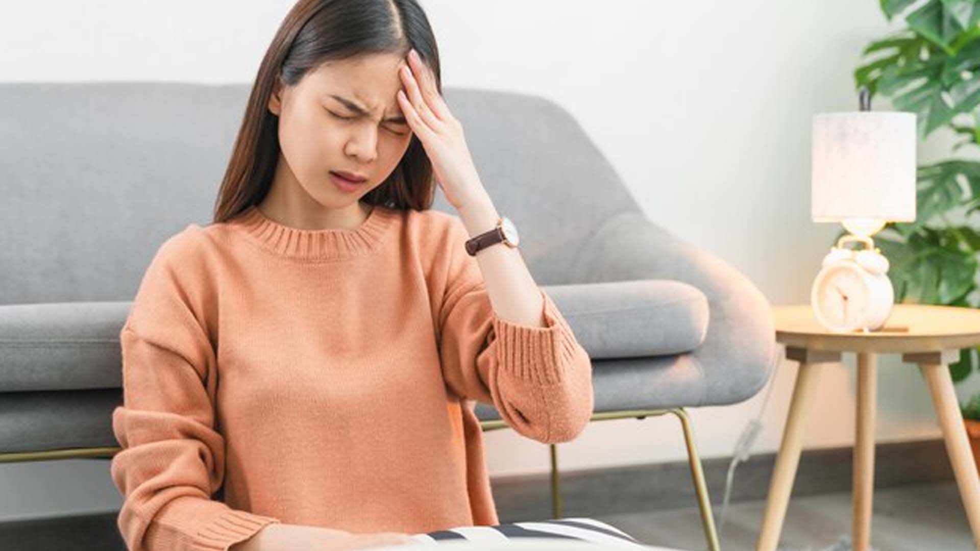 Women suffering from Headache