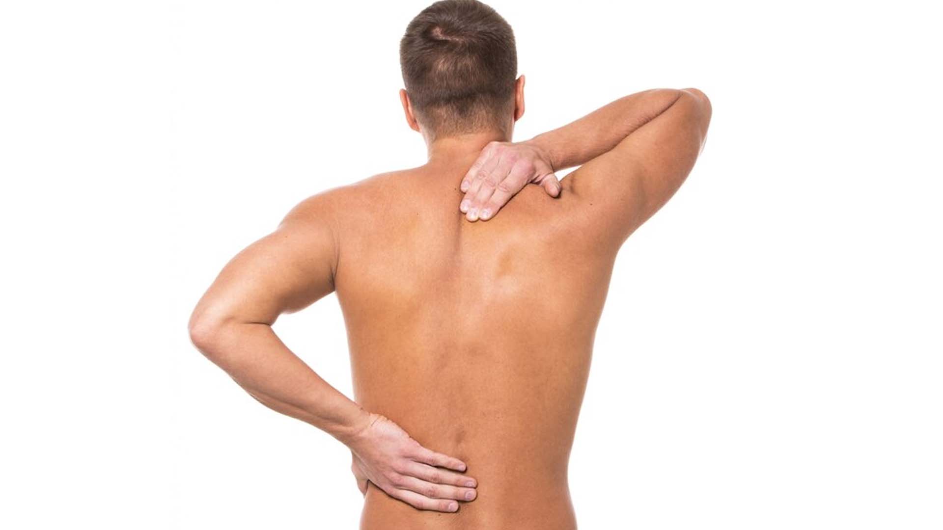 Man having Back and Shoulder Pain