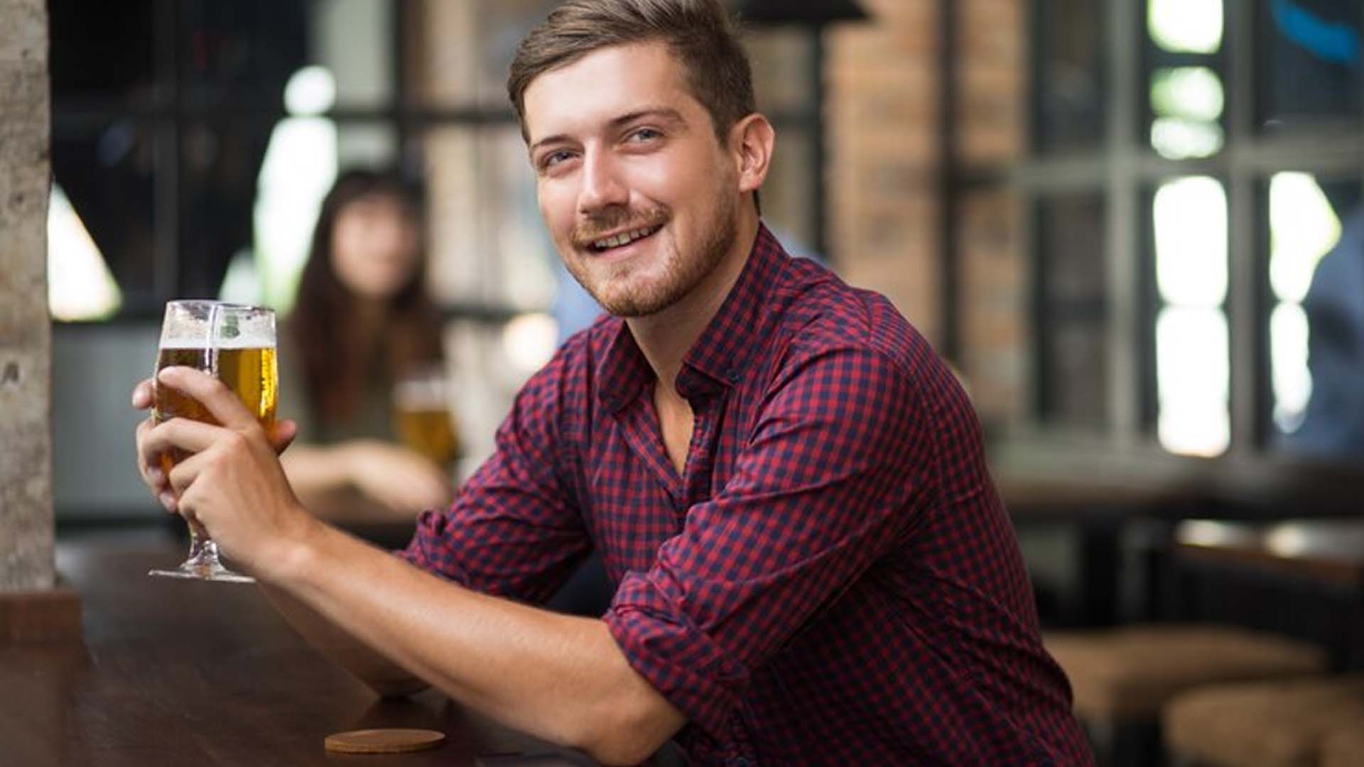 Man Drinking Beer