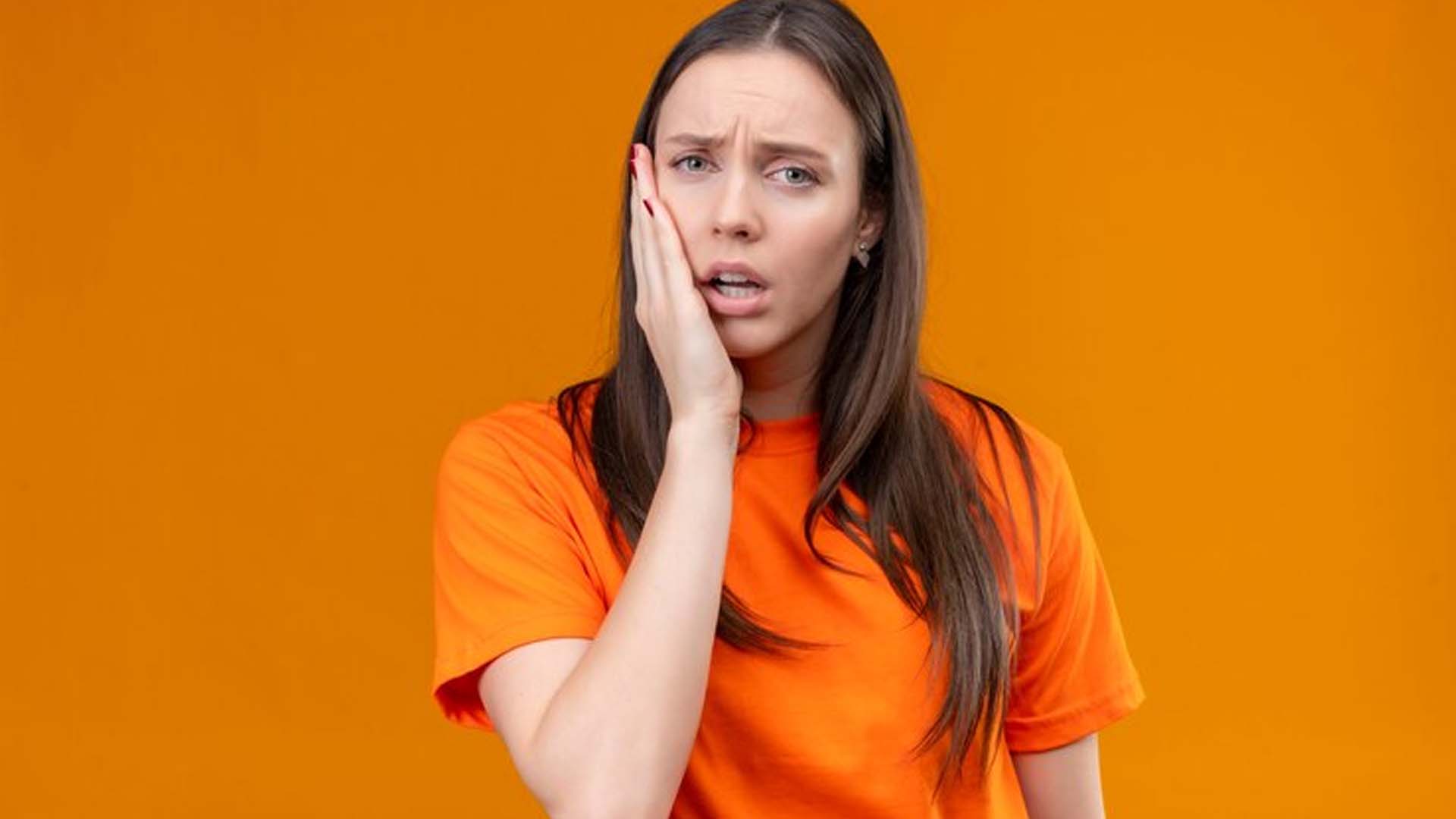 Women Having Tooth pain